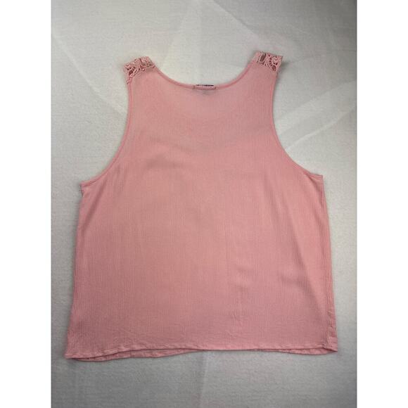 Women’s Ambiance Size 2XL Pink Embroidered Tank Top. - Picture 4 of 4